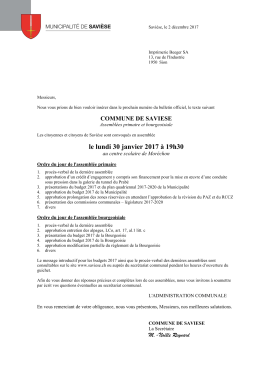 Assembl&eacute;es primaire et bourgeoisiale