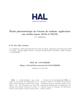 application aux &eacute;toiles lasers (LGS et PLGS) - Tel