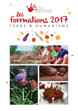 Formations 2017 - Terre et Humanisme
