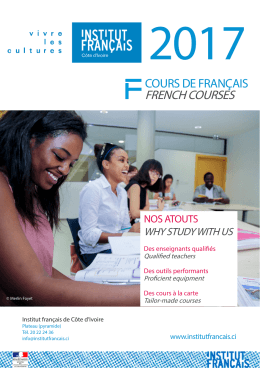 french courses - Institut Fran&ccedil;ais de C&ocirc;te d`Ivoire
