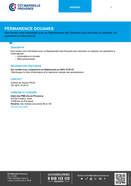 T&eacute;l&eacute;charger la fiche - CCI Marseille Provence