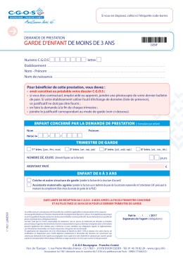 garde d`enfantde moins de 3 ans