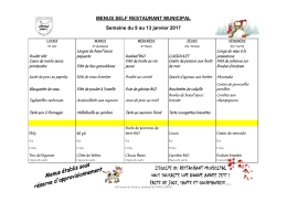 Menus Janvier 2017 - Ville de Lons-le