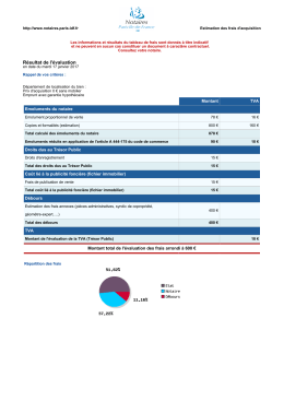 Résultat de l`évaluation - Paris