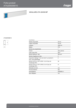 Fiche produit ATA205009010