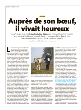 Auprès de son bœuf, il vivait heureux