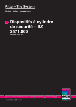 Dispositifs à cylindre de sécurité – SZ 2571.000