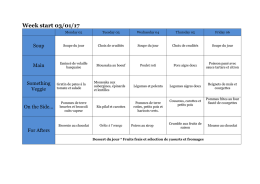 Menus janvier 2017