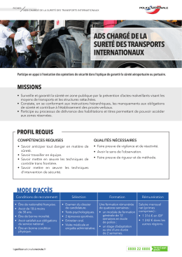 ads chargé de la sureté des transports internationaux