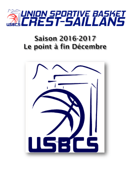 bilan sportif - Basket Crest Saillans