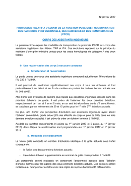 12 janvier 2017 PROTOCOLE RELATIF A L`AVENIR DE LA