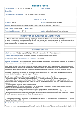 fiche de poste