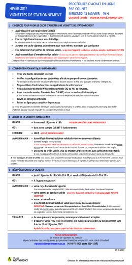 hiver 2017 vignettes de stationnement