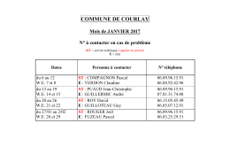 Consulter les astreintes pour ce mois