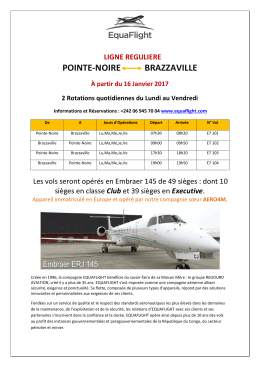 POINTE-NOIRE BRAZZAVILLE