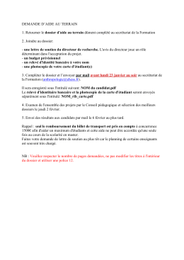 Aide au terrain