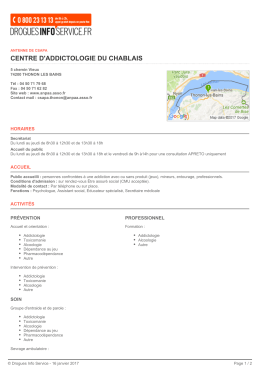 centre d`addictologie du chablais
