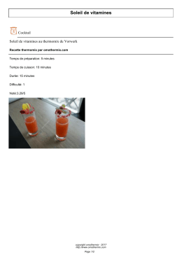 Soleil de vitamines