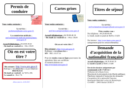 Consultez les infos pratiques sur les services de la préfecture de la