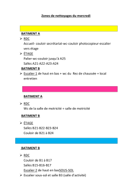 couloir secr&eacute;tariat-wc-couloir photocopieur