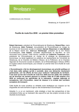 Feuille de route Eco 2030 : un premier bilan