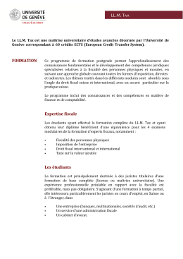 Brochure LL.M. Tax