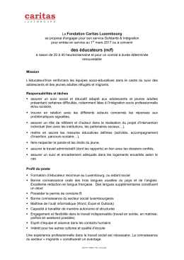 Des éducateurs (M/F)