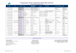 Programme ski de rando