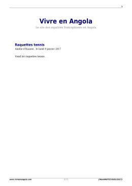 PDF - Vivre en Angola