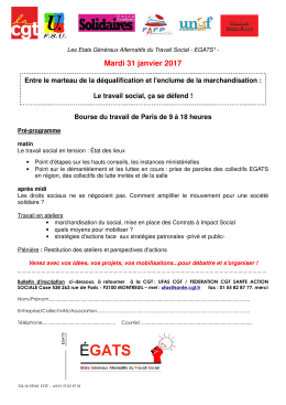 invitation/inscription - F&eacute;d&eacute;ration CGT Sant&eacute; et Action sociale