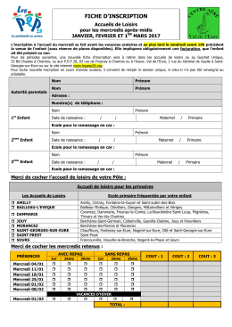 fiche d`inscription - Association des Pep28