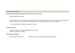 Tarifs - Sociaal Vertaalbureau