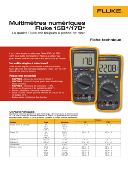 Fluke 15B Plus/17B Plus Digital Multimeters