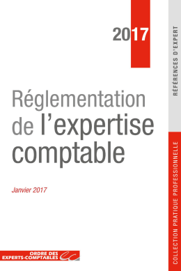 R&eacute;glementation de l`expertise comptable