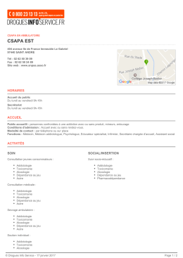 csapa est - Drogues Info Service