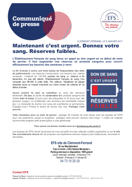 donnez votre sang