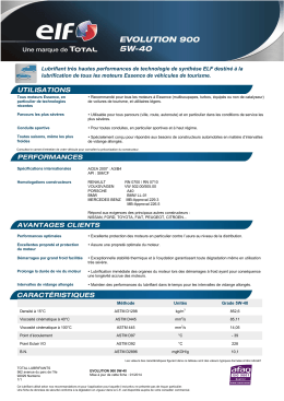Lubrifiant tr&egrave;s hautes performances de technologie de