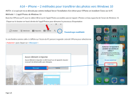 A14 – iPhone – 2 méthodes pour transférer des photos vers
