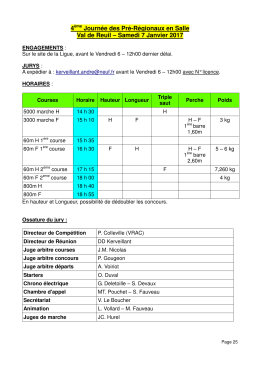 Horaires