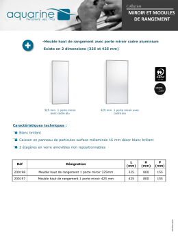 Fiche protech Armoire Cadre Alu