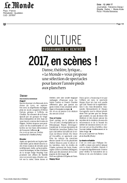 2017, en scènes - La Folle Journée