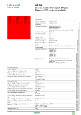 Fiche produit - OPS Schneider Electric