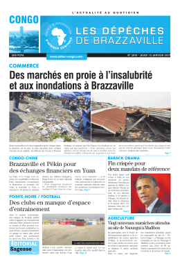 COMMERCE Des march&eacute;s en proie &agrave; l`insalubrit&eacute; et aux