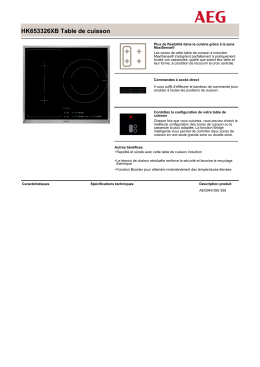 HK653326XB Table de cuisson