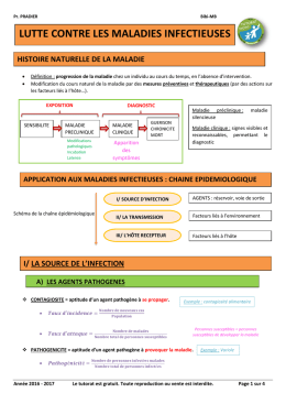 lutte contre les maladies infectieuses