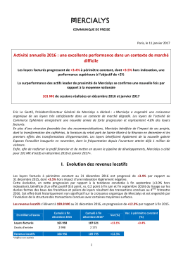 Publications Actualité Annuelle 2016