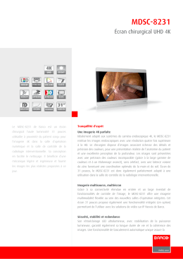 Sp&eacute;cifications techniques