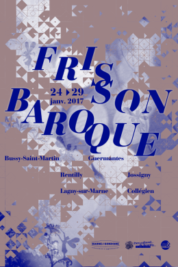 Programme du festival Frisson Baroque 2017