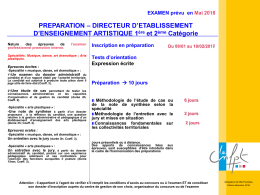 PREPARATION &ndash; DIRECTEUR D`ETABLISSEMENT D