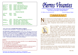 Pierres Vivantes - Secteur Pastoral des Trois Vallées